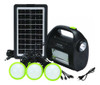Kit Panel Solar Dat Con 3 Lamparas Led Linterna Camping 2