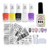 Kit X7 De Stamping Placa Sello Esmaltes Uñas Decoración Nail 0