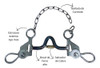 Freio Mangalarga Com Bocal De Ferro Alto E Salivador Cobre 3