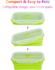 Contenedor Plegable Silicona Almacenamiento Alimentos Juego 2