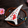 12 Buracos Warped-tail Cerâmica Ocarina Alto C Instrumento 3