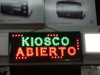 Cartel Led Multicolor Kiosco Abierto Remis 3