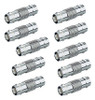 10pc Lote Bnc A Bnc Cctv Cable Coaxial Acoplador Adaptador C 1