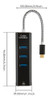 Usb-c Hub, Cablecreation Usb 3.1 tipo C A 3 puertos Usb 3 4