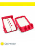 Gabinete Carcasa Raspberry Pi 4 Oficial Blanco Rojo Abs M1 3