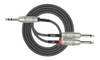 Cable Kirlin Y33620ft 6 Metros Plug Trs Stereo A 2 Plug Mono 1 Cable Kirlin Y33620ft 6 Metros Plug Trs Stereo A 2 Plug Mono 1