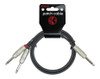 Cable Kirlin Y33620ft 6 Metros Plug Trs Stereo A 2 Plug Mono 4 Cable Kirlin Y33620ft 6 Metros Plug Trs Stereo A 2 Plug Mono 4