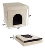 Petmaker Casa De Mascota Otomana Plegable Multiusos Gato O P 2