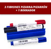 Combo Borrador + 3 Fibrones Colegio Pizarra/pizarron 1