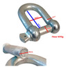 Grillete Galvanizado Recto 1  - 25mm Con Perno 1