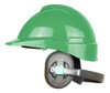 Casco Verde Libus Con Protector Auditivo Lentes De Regalo 1