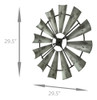 Importaciones Especiales Reloj Estilo Molino De Viento Rust 3