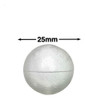 Bolinha, Bola Isopor Maciço Artesanato 25mm 2,5cm C/100un 0