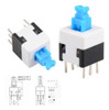 10 Pulsadores Con Retencion Push Switch 2 Inversores 8x8mm 1