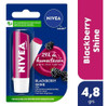 2 Protectores Labial Nivea By Labello Blackberry Shine Mora 2