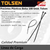 Precintos Plásticos Bolsa 100 Unid. Tolsen 400x4.8 Mm 50522 1