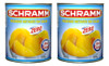 Kit Com 2 Pêssegos Em Calda Zero Açúcar 450g - Schramm 0
