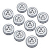 10xwarm Touch Blanco Push On/off Luces 3led Auto Stick Inalá 6