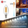Helloify Bombilla Led Edison B11 Regulable, Vintage, Equiva. 3