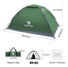 Camel Crown 2/3/4/5 Person Camping Dome Tent, Impermeable, E 2