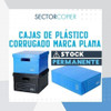 Revistero Plástico Plana Azul Pack X 10 7