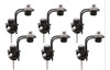 Kit 6 Clamp Suporte Microfone Microfonar Bateria Percussão 0