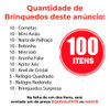 Mini Brinquendos Kit 100 Lembrancinha Festa Aniversário Ioiô 2