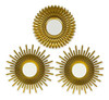 Espejos Dorados Para Pared Pack De 3 - Bonnyco | Espejos De 0