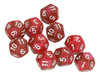 Dice For Teaching, 40 Unidades De Números Transparentes Poli 3