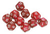 Dice For Teaching, 40 Unidades De Números Transparentes Poli 5