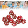 Dice For Teaching, 40 Unidades De Números Transparentes Poli 6