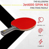 Killerspin Jet600 mesa De Tenis Paddle, Multi, 6