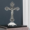 Crucifixo De Pé De Metal Com Base, Decoração De Mesa Lata 5