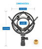 Suporte Aranha Metal Shock Mount Microfone Behringer Bm800 7