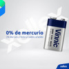 Bateria Pila 9v Alcalina Vinnic Blister Cerrado X 1 Unidad 3