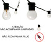 5 Metros Varal De Luzes Festão Cordão C/ Soquete E27 Bivolt 1