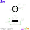 Led Chip 3 Watts Rojo 660nm 2