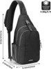 Mochila De Senderismo Una Tira Impermeable Negra G4free 3