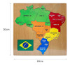 Jogo Quebra Cabeça Mapa Do Brasil Estados Brinquedo Didático 2