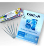 Kit Aquarelas 12  - Bloco Papel Canson -  6 Pincel 0