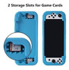 Funda De Silicona + Protector Con Nintendo Switch Oled  Azul 3