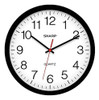 Reloj De Pared Sharp: Negro, Silencioso, Sin Tictac, Calidad 0