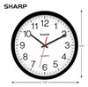 Reloj De Pared Sharp: Negro, Silencioso, Sin Tictac, Calidad 2