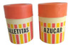 Frasco Tarro Cocina Plastico Retro Azucar Galletita Antiguo 0