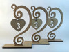 10 Numero Centro Mesa Personalizados - Oro O Plata 5
