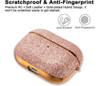 Funda De Piel Con Purpurina Y Marco Dorado Para Apple 3
