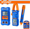 Set Tester Multimetro + Pinza Amp + Detector Volt Wadfow 1