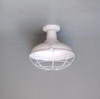 Aplique Plafón Techo Pantalla Galponera Ø25 C/ Reja Blanco 1