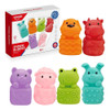 6 Animales De Goma Blanda-goma Soft- Didactico Montessori 0