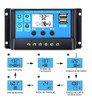 Kit Painel Placa Energia Solar 60wp Pwm 30a Cabo E Mc4 3